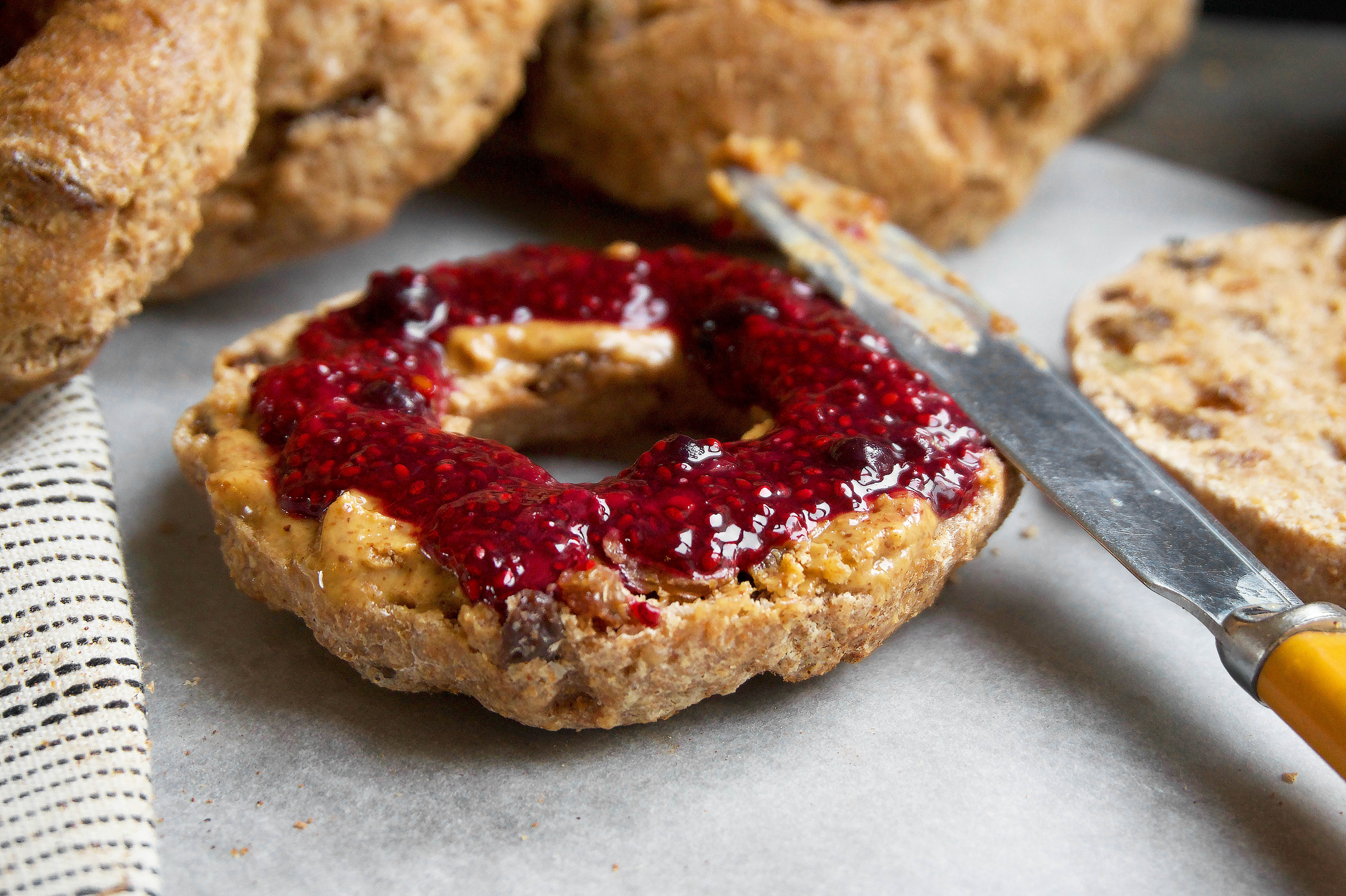 Are Bagels Healthy
 Healthy Cinnamon Raisin Bagels Hannah & Fitness