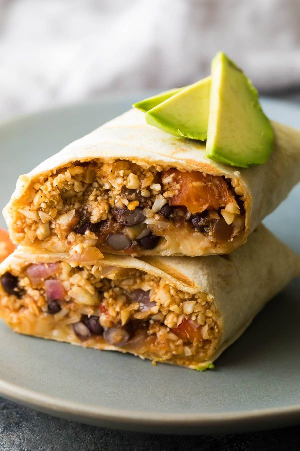 Are Bean And Cheese Burritos Healthy
 Freezer Cauliflower Rice Black Bean Burritos