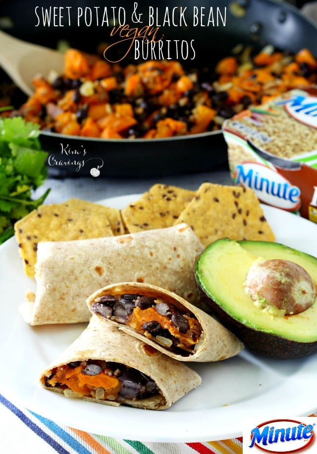 Are Bean Burritos Healthy
 Sweet Potato and Black Bean Vegan Burritos Kim s Cravings