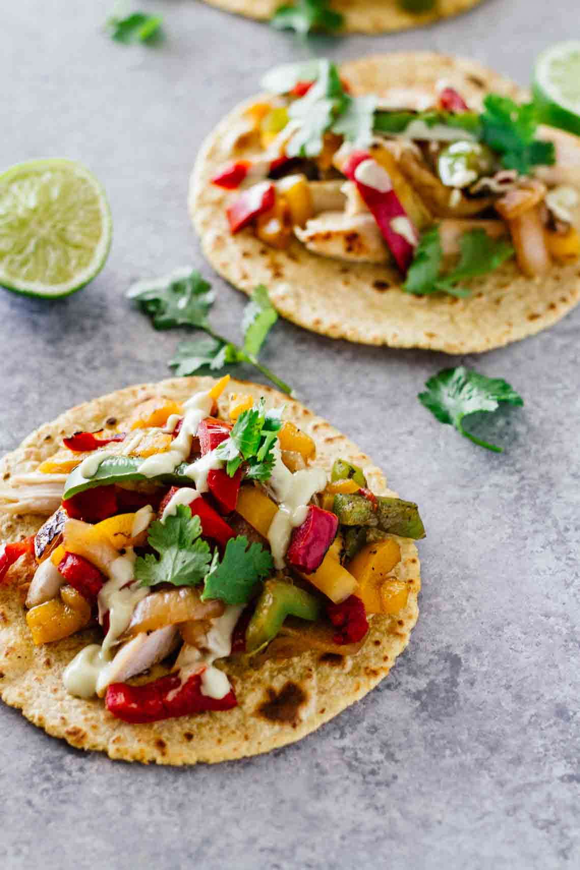 Are Chicken Fajitas Healthy
 Healthy Chicken Fajita Tacos Jar Lemons