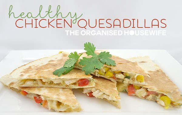 Are Chicken Quesadillas Healthy
 Healthy Chicken Quesadillas easy weeknight dinner