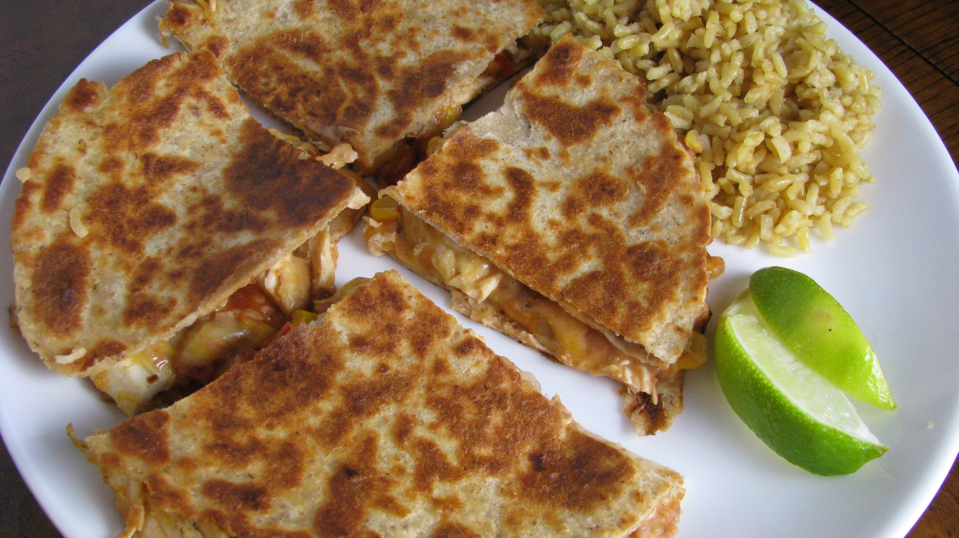 Are Chicken Quesadillas Healthy
 Cheesy Chicken Quesadillas How Sweet Eats