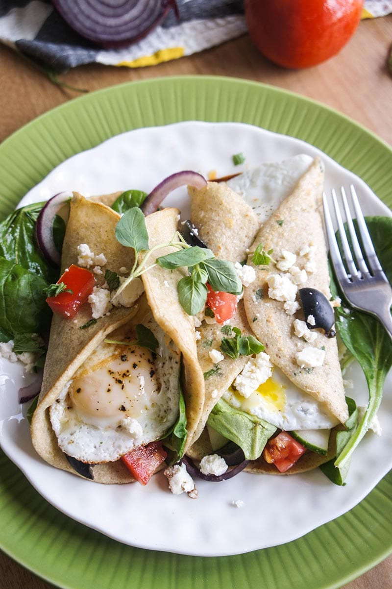 Are Crepes Healthy
 Gluten Free Buckwheat Crepes with Greek Salad and Egg