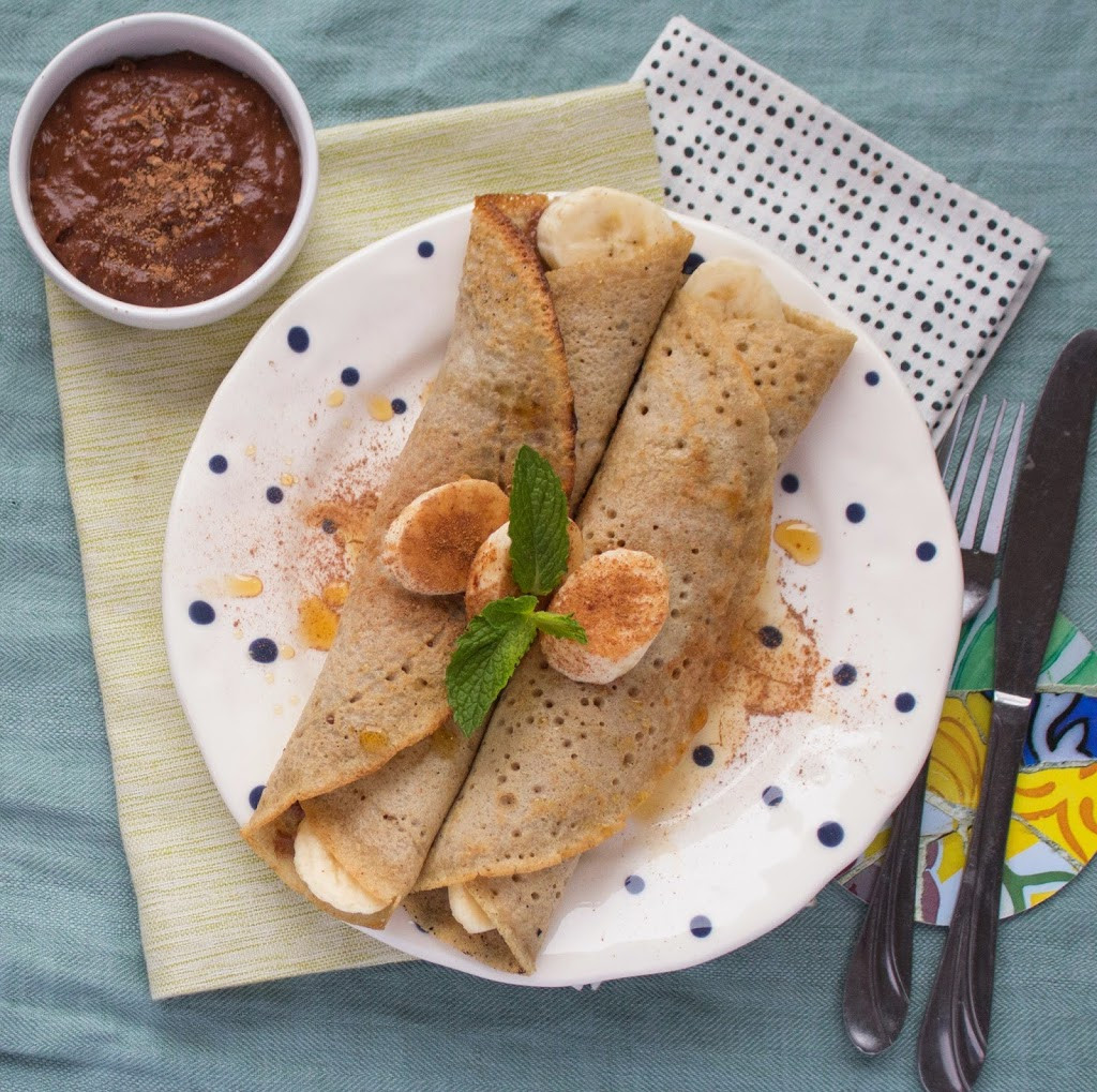 Are Crepes Healthy
 Buckwheat Vegan Crepes with Chocolate Date Sauce