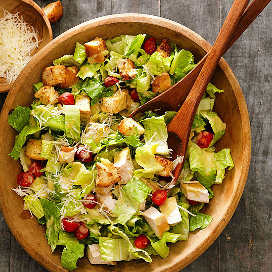 Are Croutons Healthy
 Chicken Caesar Salad with Parmesan Croutons