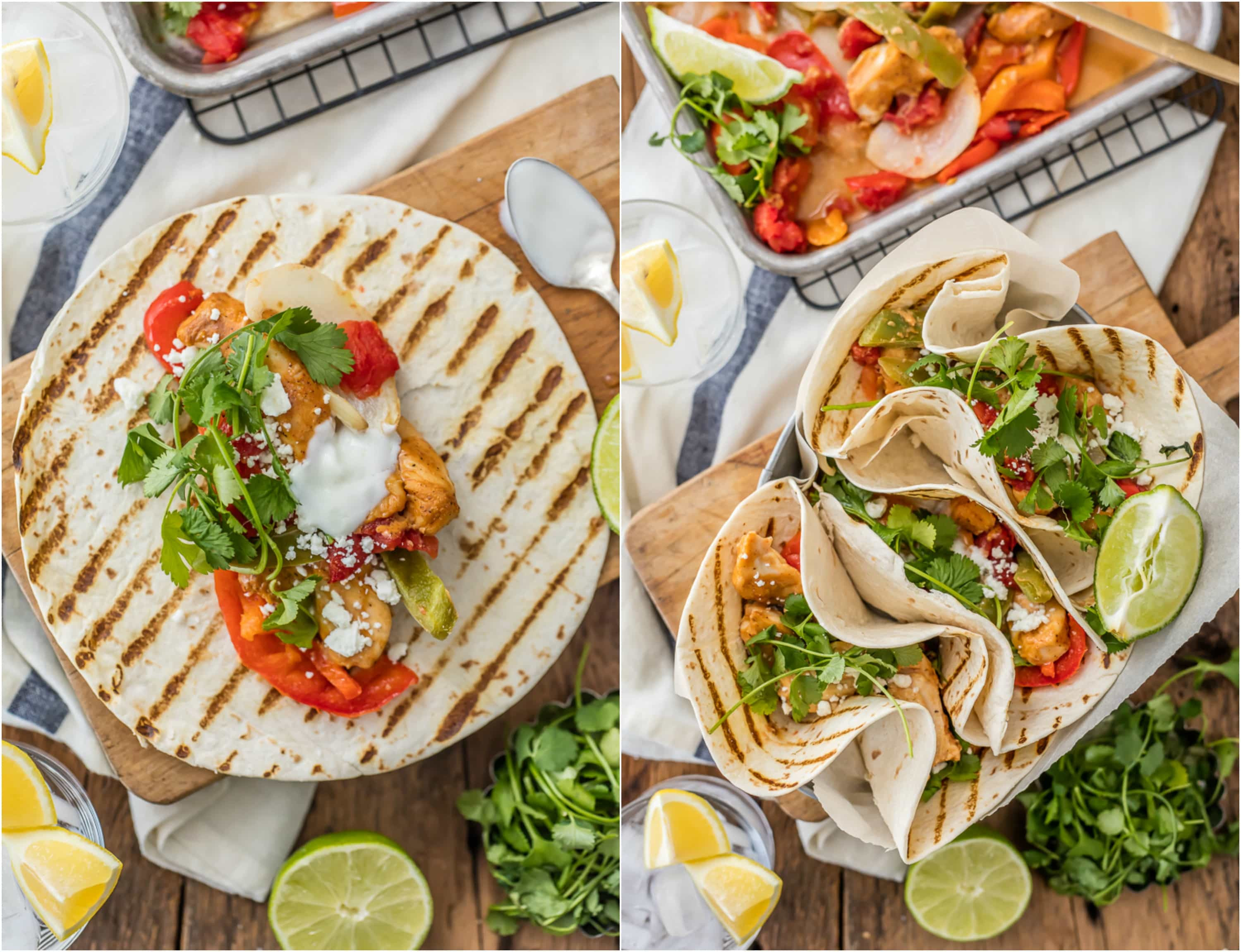 Are Fajitas Healthy
 Skinny Baked Sheet Pan Chicken Fajitas FOR TWO The