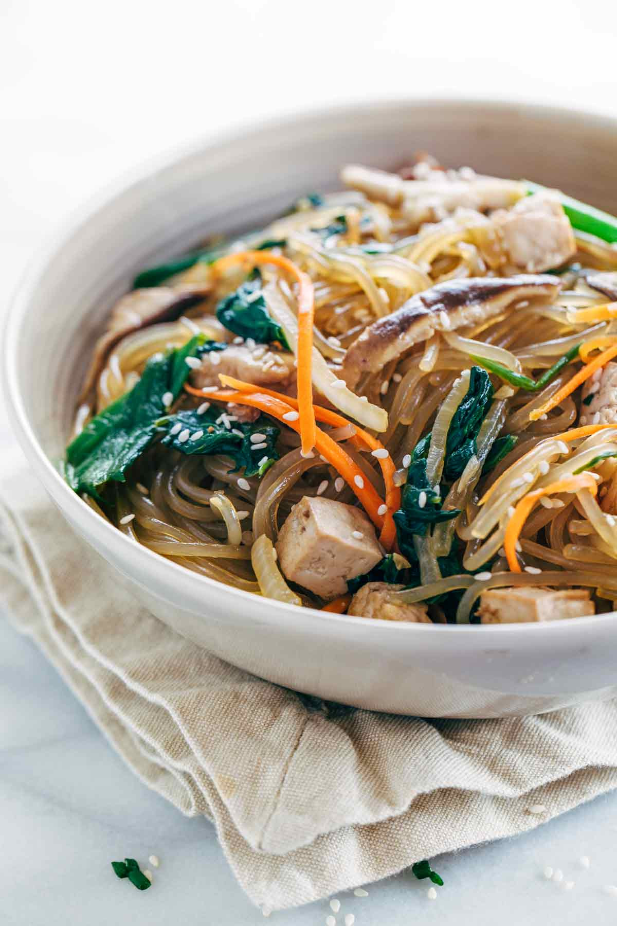 Are Glass Noodles Healthy
 Ve arian Japchae Korean Glass Noodles with Tofu
