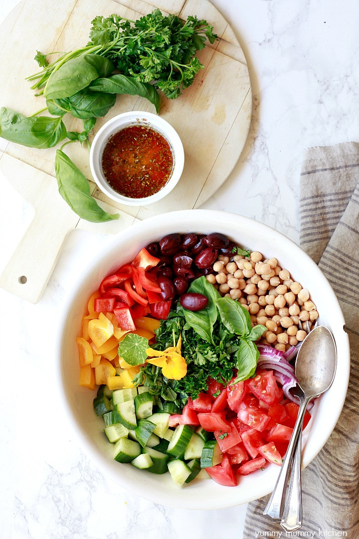 Are Greek Salads Healthy
 Healthy Vegan Greek Salad Yummy Mummy Kitchen