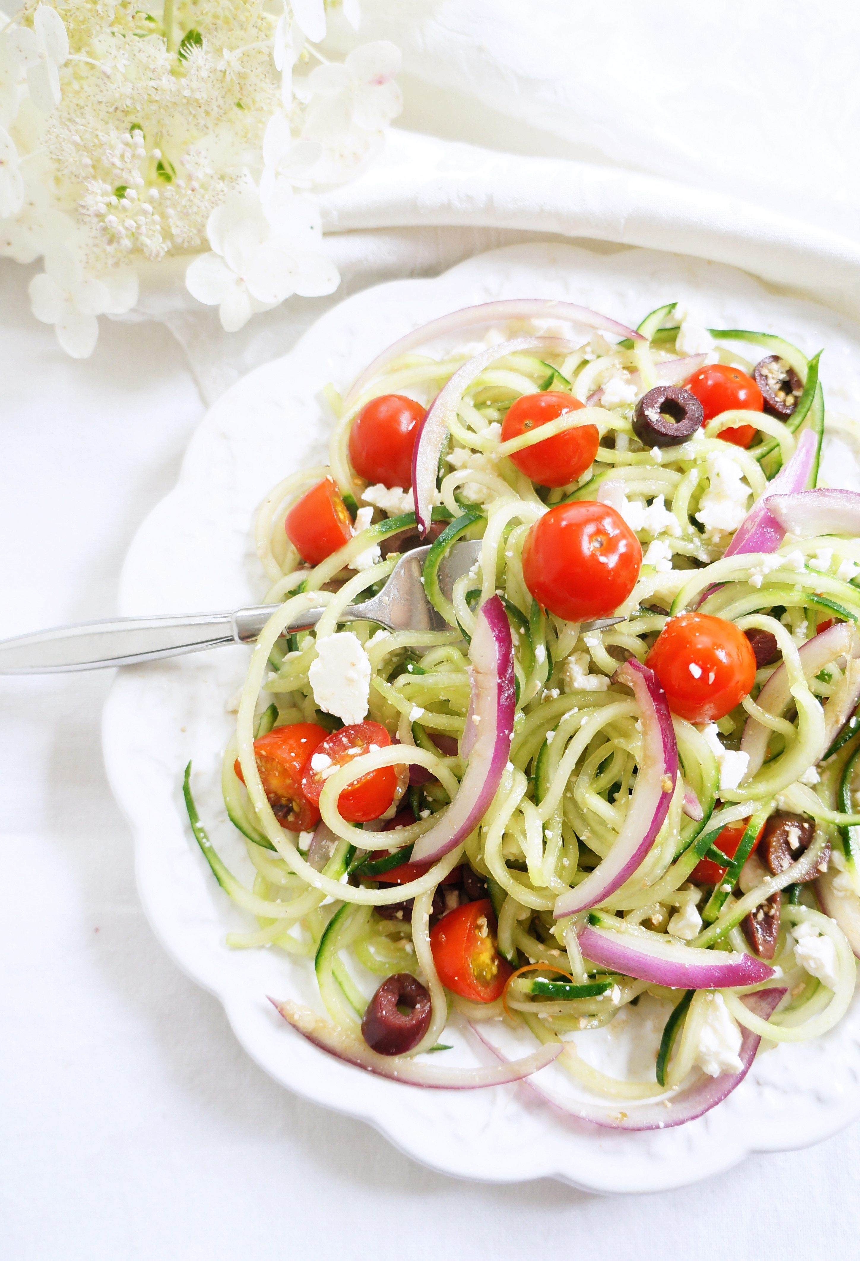 Are Greek Salads Healthy
 Haute & Healthy Living Spiralized Greek Cucumber Salad