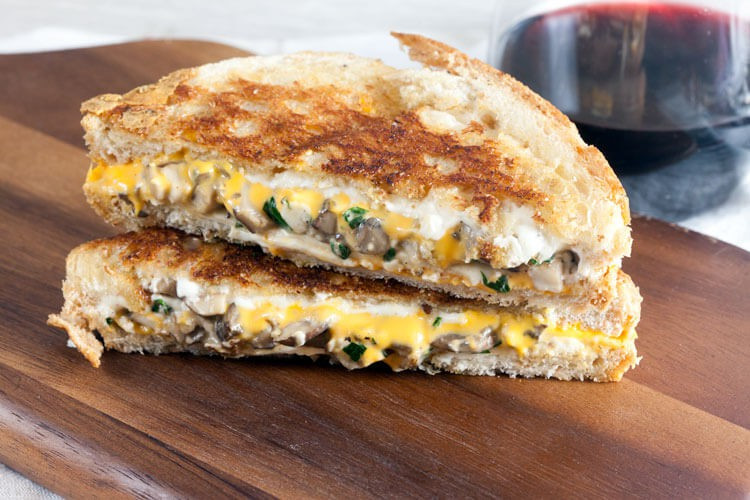 Are Grilled Cheese Sandwiches Healthy
 Mushroom Grilled Cheese Sandwiches