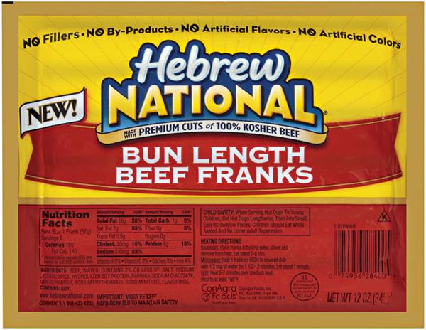 Are Hebrew National Hot Dogs Healthy
 Hebrew National Bun Length Beef Franks