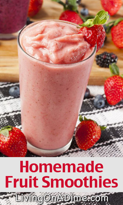 Are Homemade Fruit Smoothies Healthy
 Homemade Fruit Smoothies Recipe And Extras Delicious And
