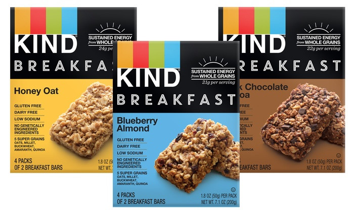 Are Kind Breakfast Bars Healthy top 20 Kind Healthy Grains Breakfast Bars 32 Count