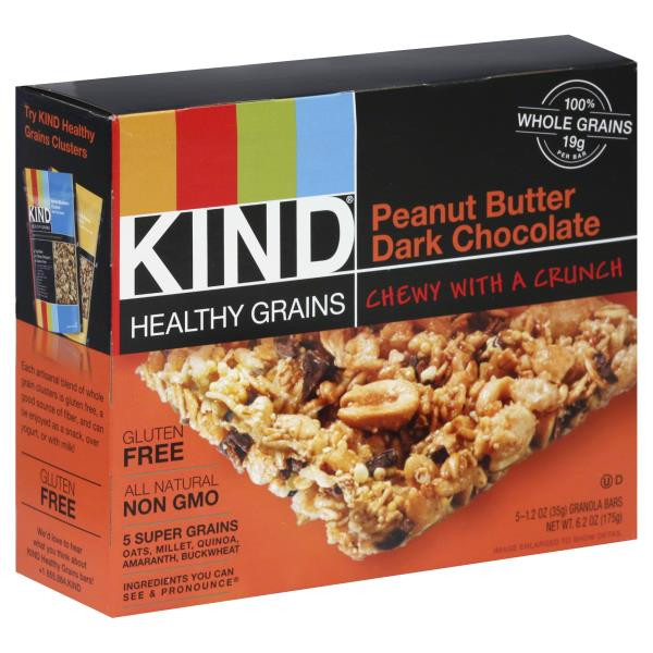 Are Kind Breakfast Bars Healthy
 Kind Healthy Grains Granola Bars Peanut Butter Dark