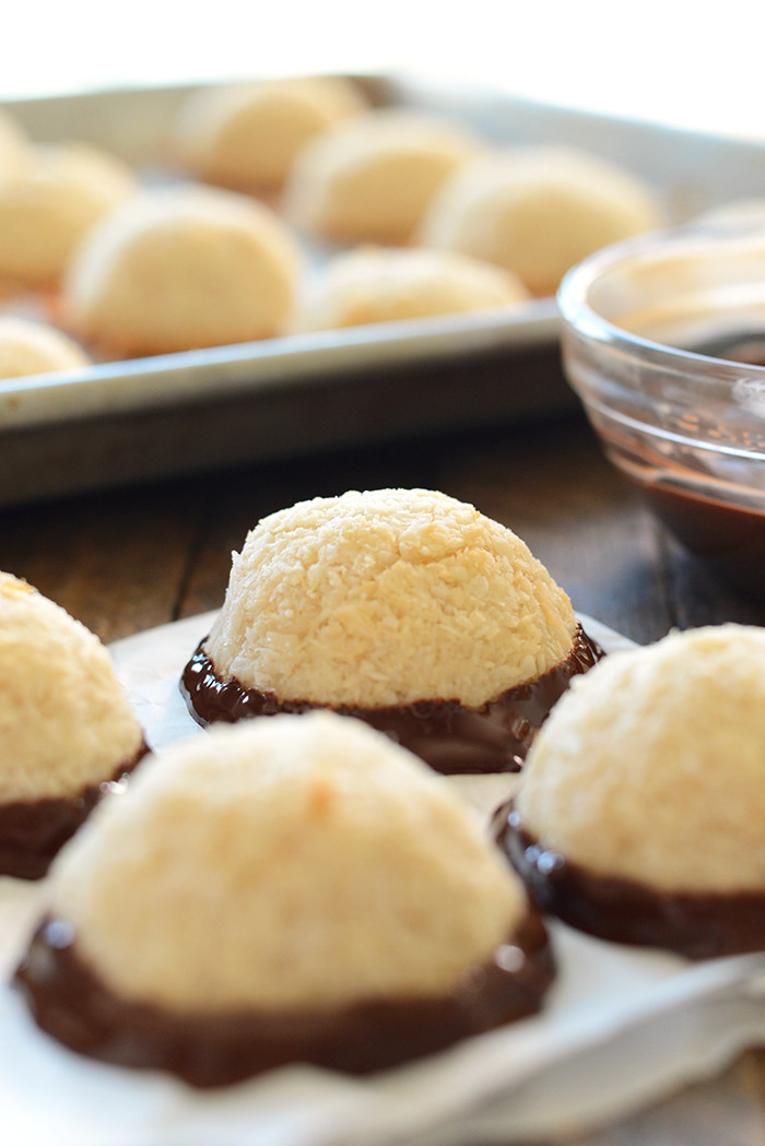 Are Macaroons Healthy
 Coconut Macaroons dipped in Dark Chocolate