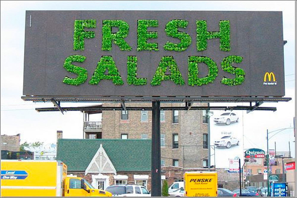 Are Mcdonald'S Salads Healthy
 McDonald s Ambient Advert By Leo Burnett Fresh salad