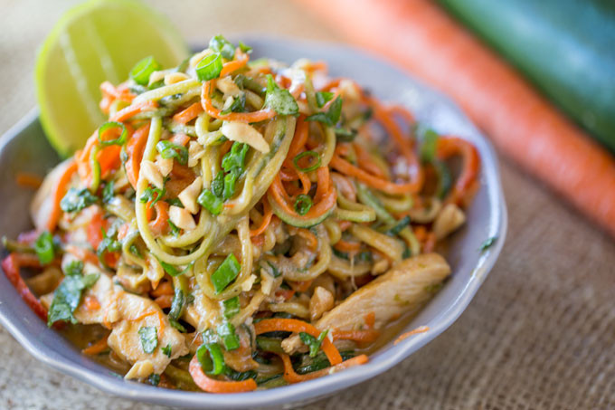 Are Noodles Healthy 20 Best Healthy Thai Peanut Chicken Zucchini Noodles Dinner