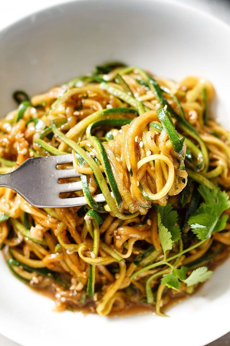 Are Noodles Healthy
 Teriyaki Zucchini Noodles Recipe — Eatwell101