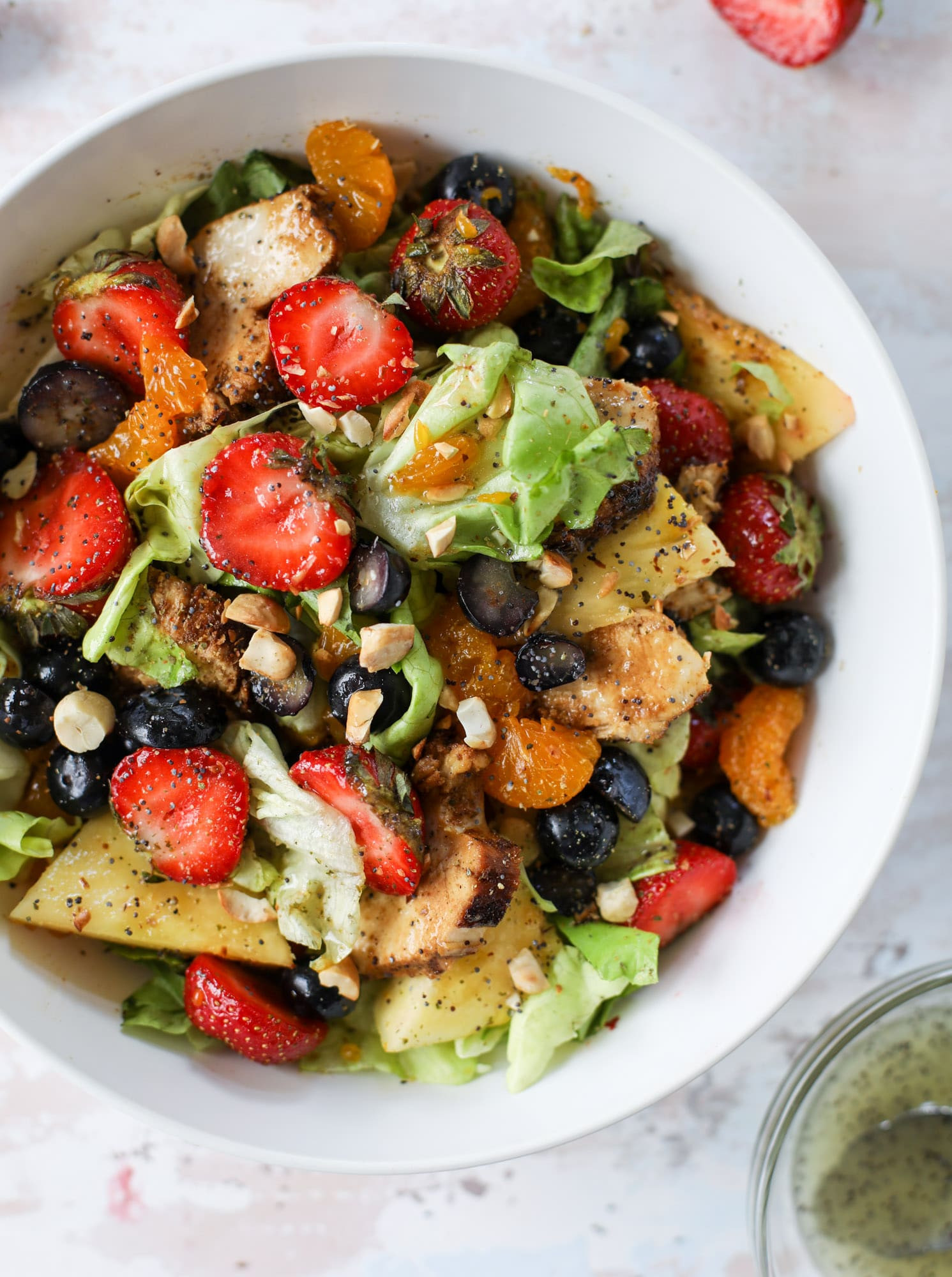 Are Panera Salads Healthy
 Copycat Panera Strawberry Poppyseed Salad Grilled