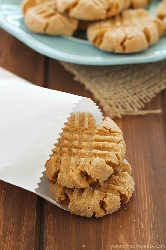 Are Peanut Butter Cookies Healthy
 Healthier Easy Peanut Butter Cookies Yummy Healthy Easy