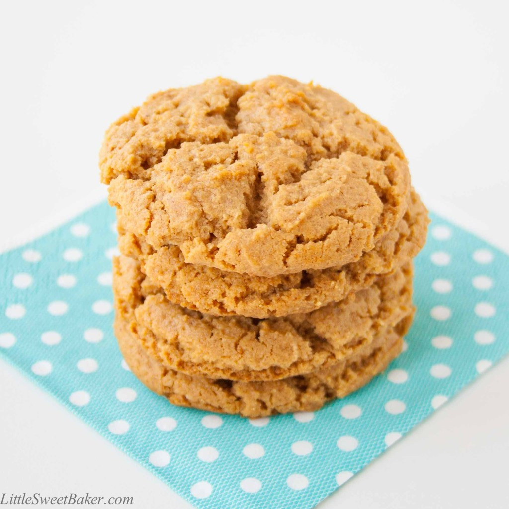 Are Peanut Butter Cookies Healthy
 Healthy Peanut Butter Cookies Little Sweet Baker