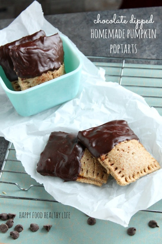 Are Pop Tarts Healthy For Breakfast
 Chocolate Dipped Homemade Pumpkin Poptarts Happy Food
