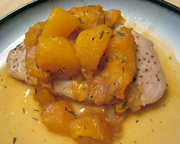 Are Pork Chops Healthy For You
 Healthy Baked Pork Chops With Drunk Peaches Recipe Food