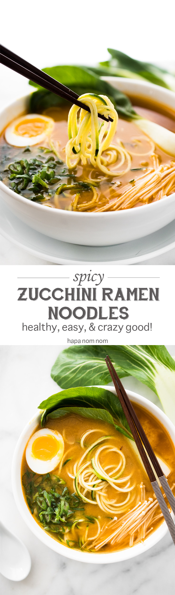 Are Ramen Noodles Healthy
 Spicy Miso Zucchini Ramen Noodles