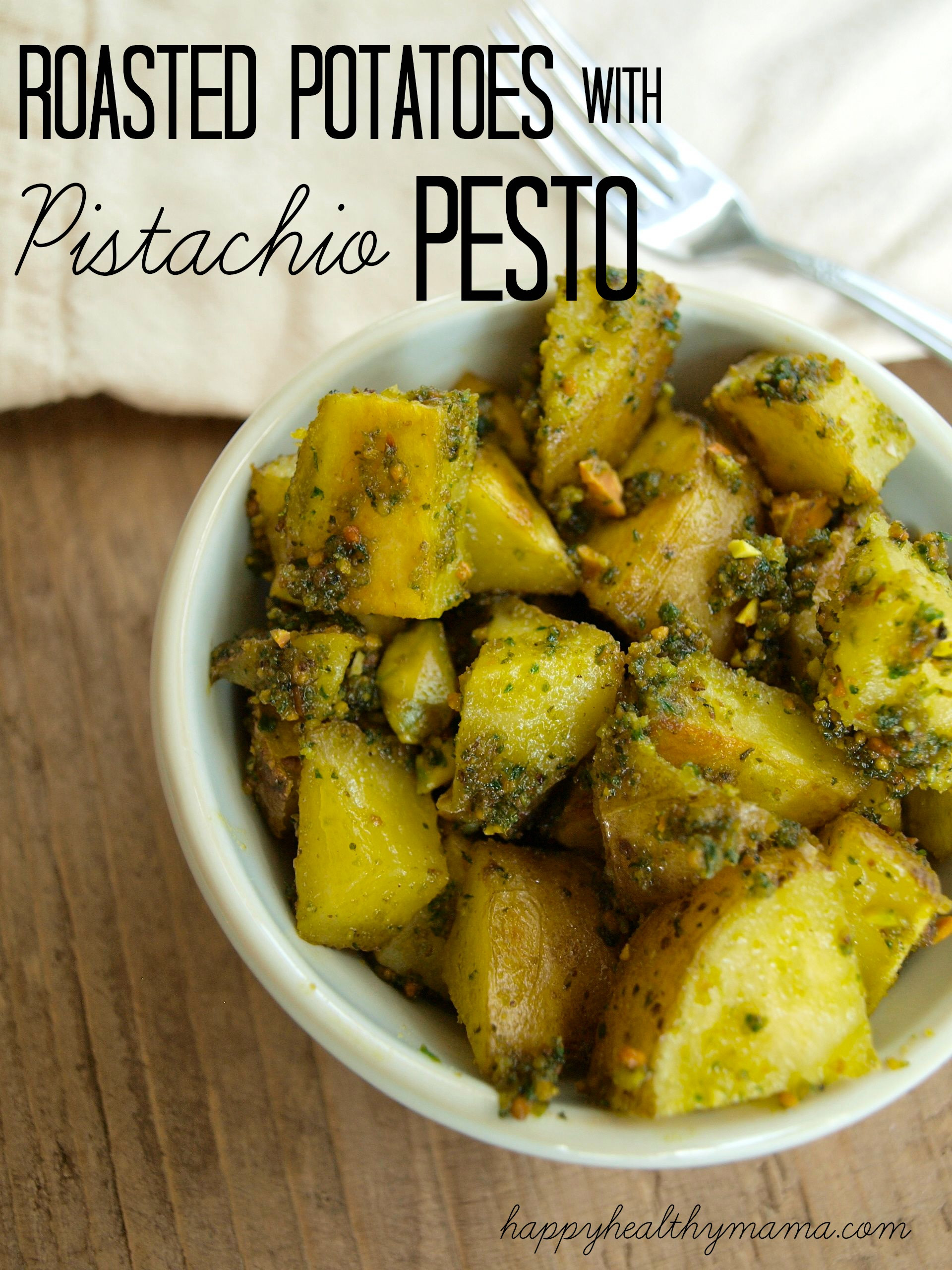 Are Roasted Potatoes Healthy
 Roasted potatoes with pistachio pesto vegan Happy