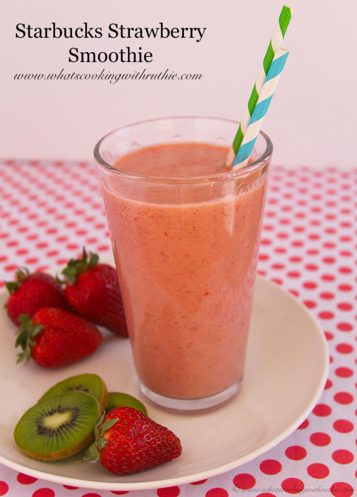 Are Starbucks Smoothies Healthy
 Starbucks Strawberry Smoothie Cooking With Ruthie
