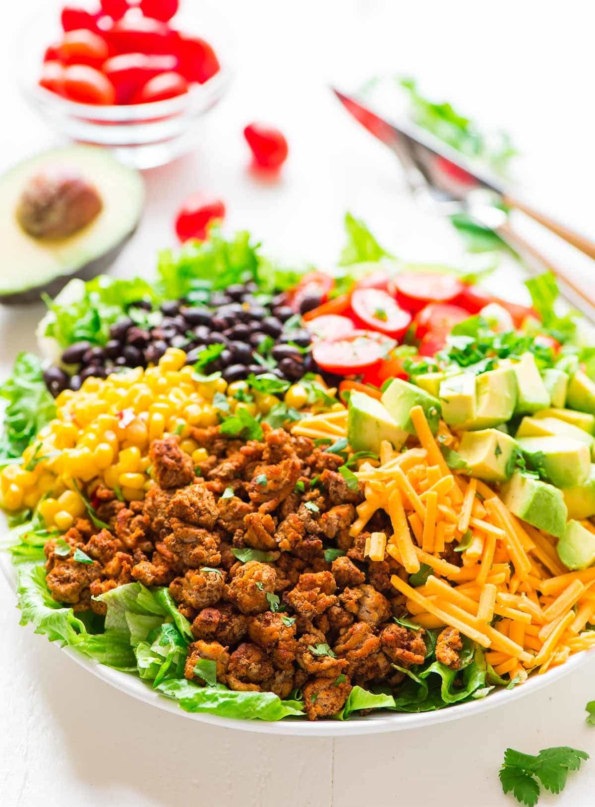 Are Taco Salads Healthy
 Skinny Taco Salad with Ground Turkey and Avocado