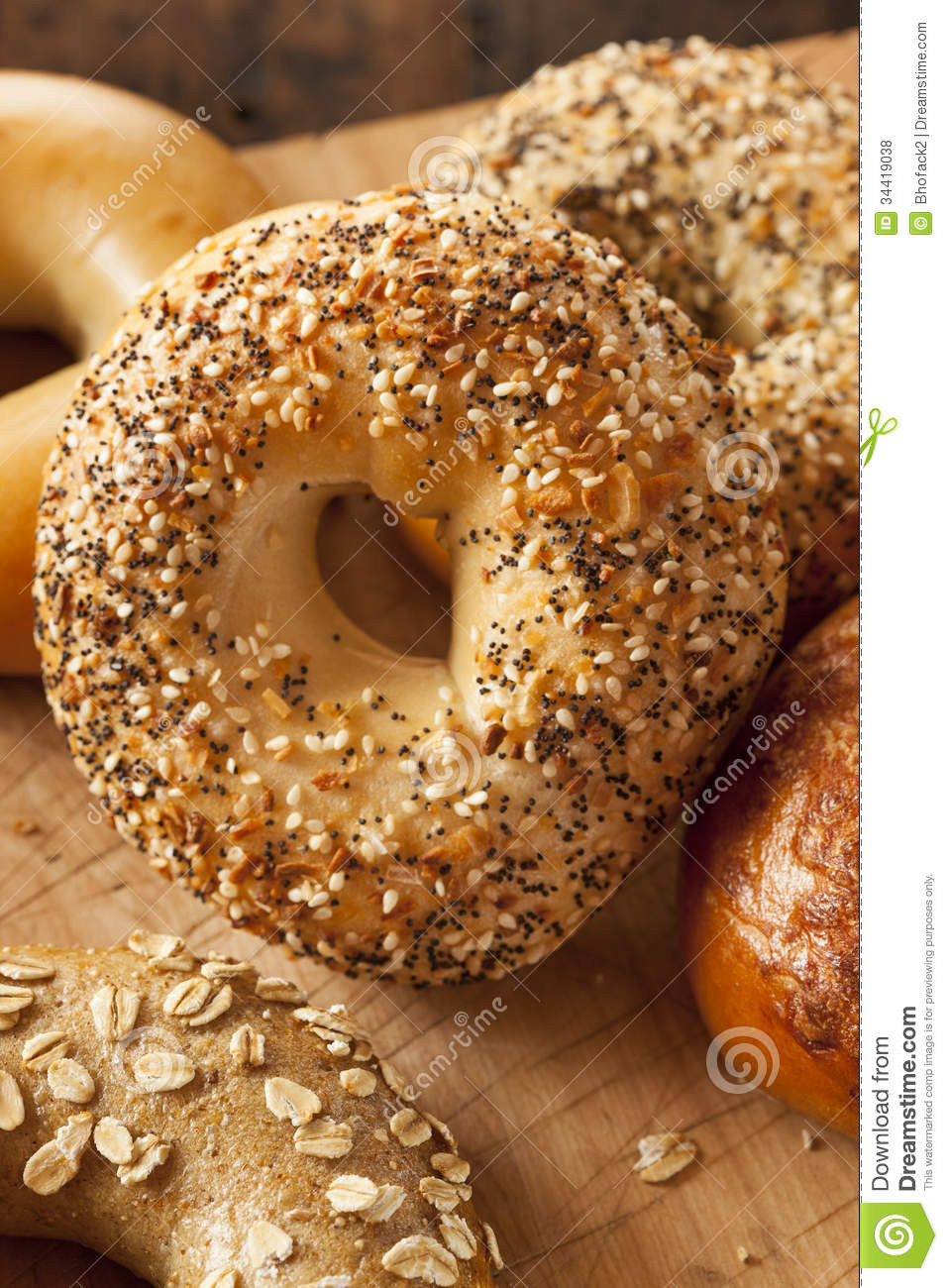 Are Whole Wheat Bagels Healthy
 Healthy Organic Whole Grain Bagel Royalty Free Stock