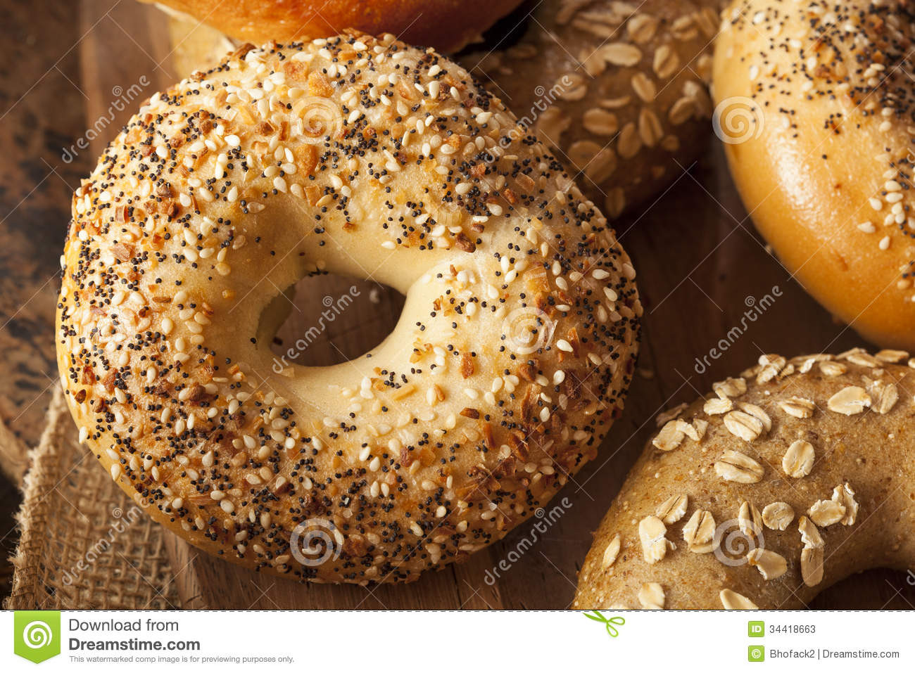 Are Whole Wheat Bagels Healthy
 Healthy Organic Whole Grain Bagel Stock Image Image