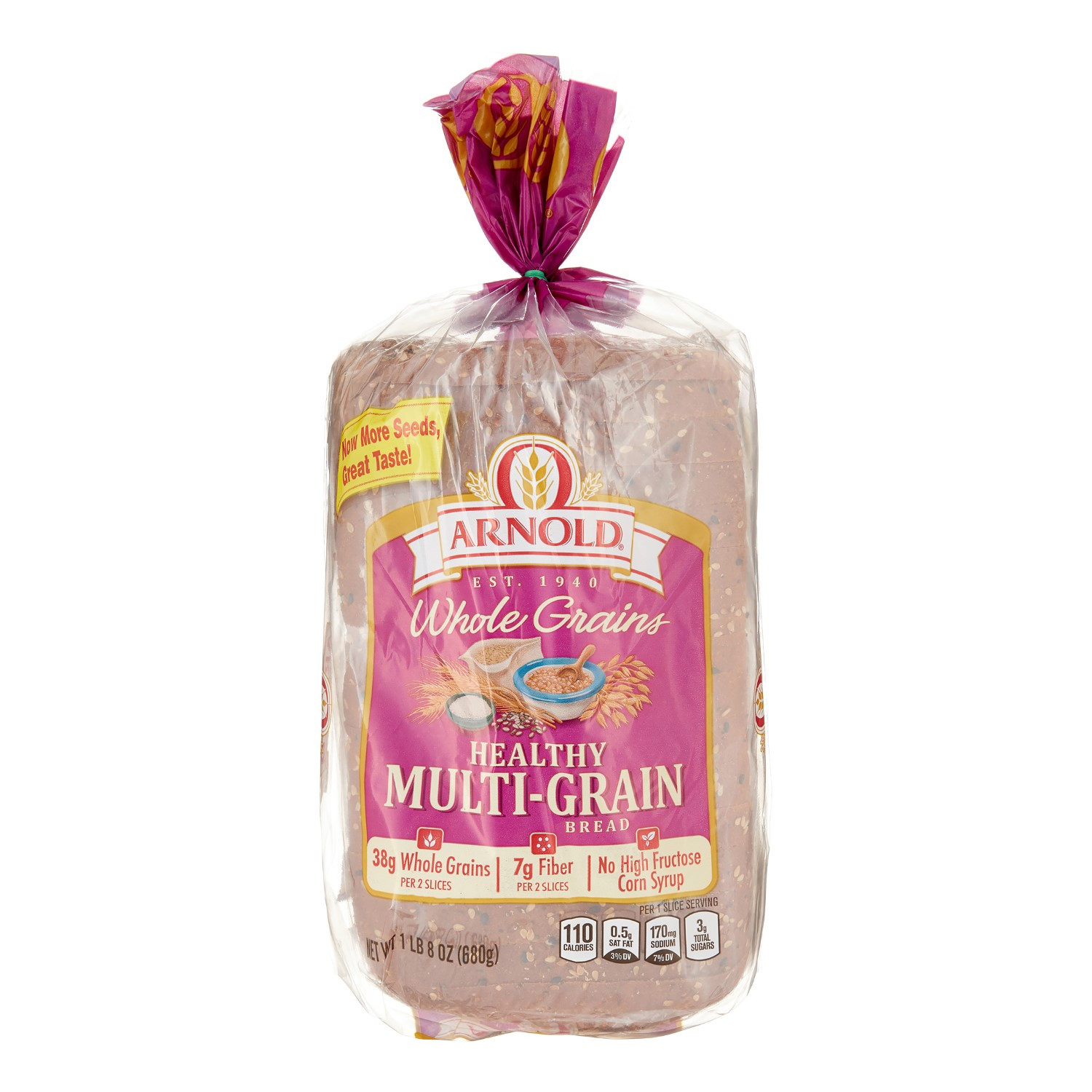 Arnold Healthy Multigrain Bread
 Arnold Whole Grain Healthy Multigrain Bread 24 Oz