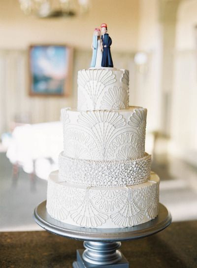 Art Deco Wedding Cakes
 Art Deco Wedding Cake Ideas