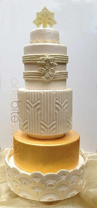 Art Deco Wedding Cakes
 Top 25 ideas about Cakes Art Deco on Pinterest