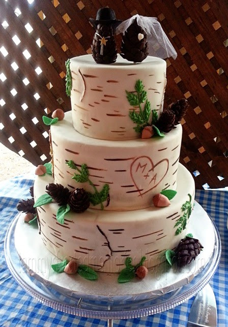 Aspen Tree Wedding Cakes
 Tammy s Frosted Memories Forest for the Trees