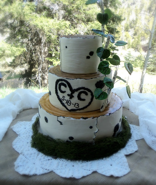 Aspen Tree Wedding Cakes
 Delectable Cakes Aspen Tree Wedding Cake