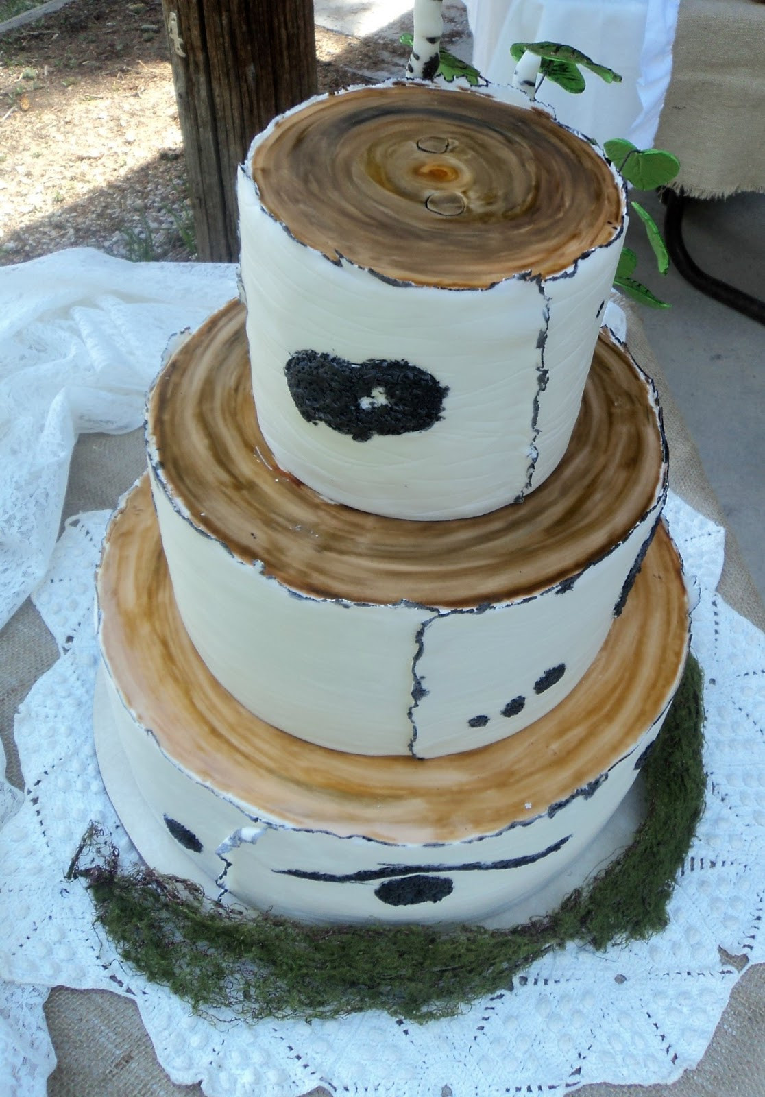 Aspen Tree Wedding Cakes
 Delectable Cakes Aspen Tree Wedding Cake