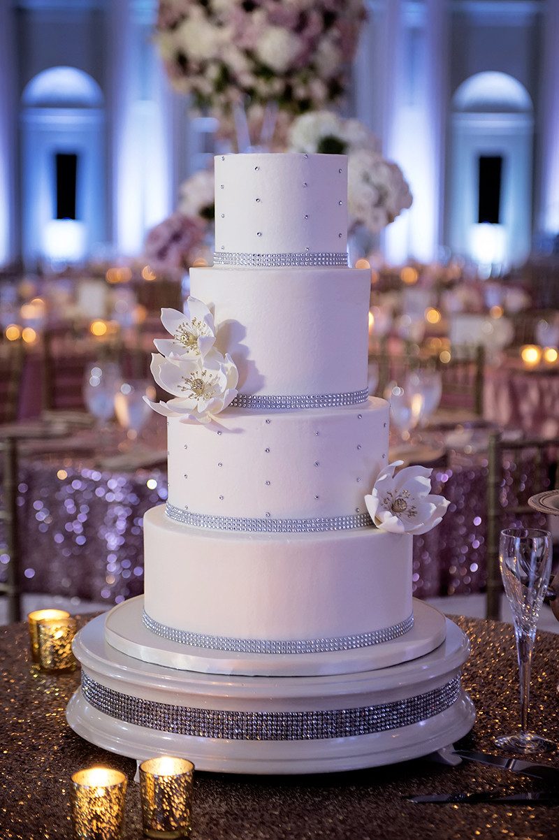 Atlanta Wedding Cakes
 A Glamorous Spring Wedding at the Biltmore Ballrooms in