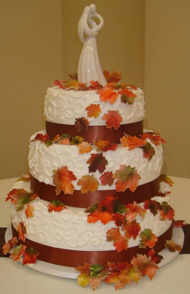 Autumn Wedding Cakes
 Fall Wedding Cake Designs Wedding and Bridal Inspiration