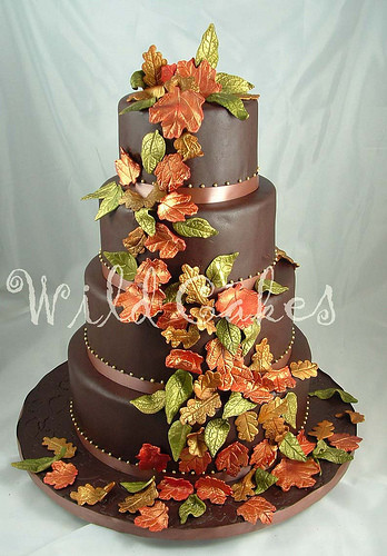 Autumnal Wedding Cakes
 Autumn Vanilla Picture Autumn Themed Wedding Cakes