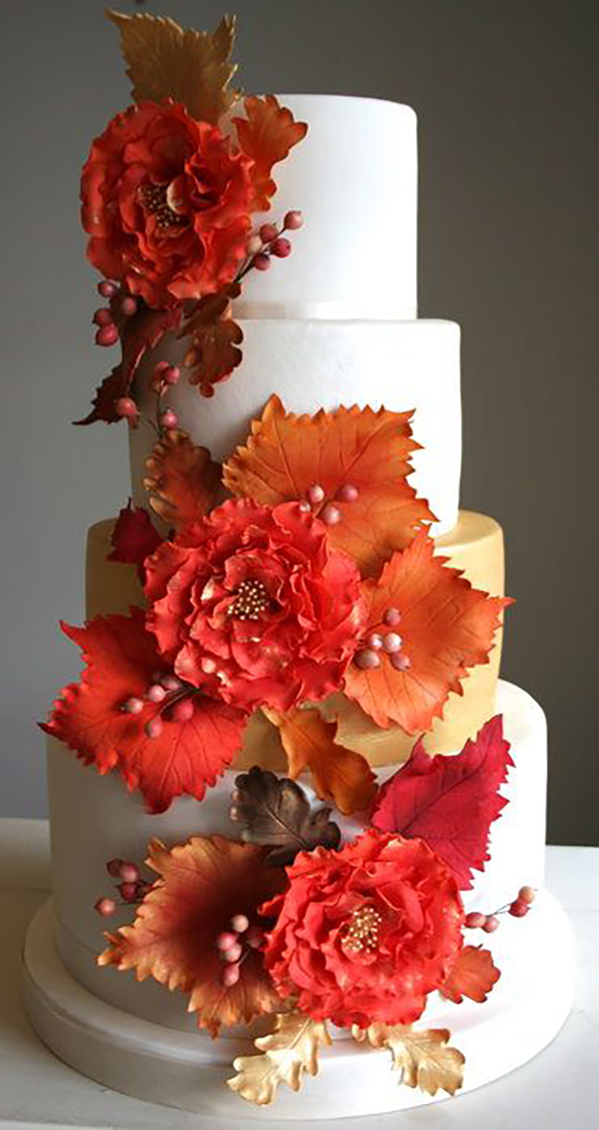 Autumnal Wedding Cakes
 The Best Autumnal Wedding Colours