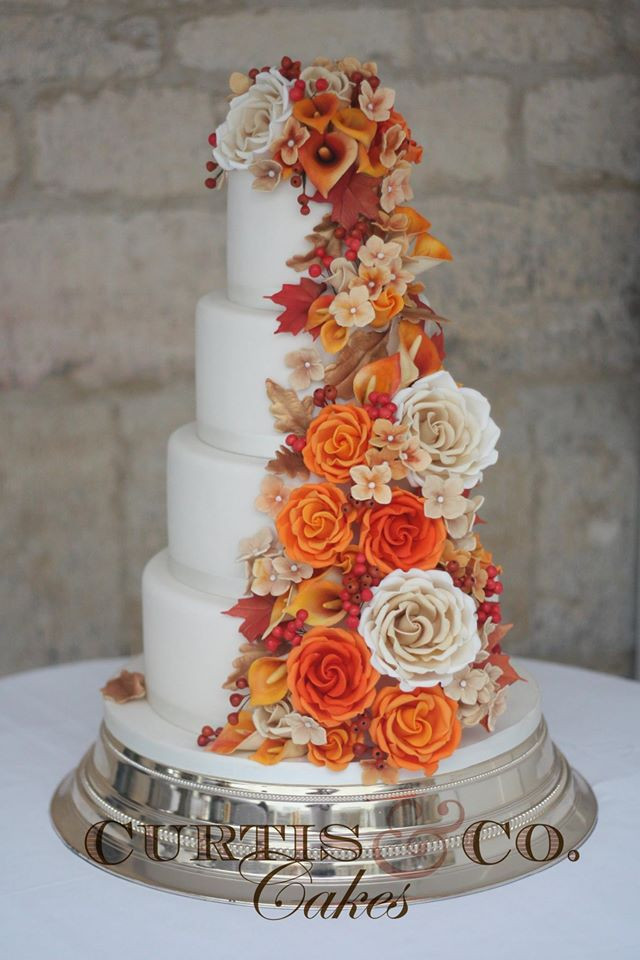 Autumnal Wedding Cakes
 Autumn Colour Scheme Orange