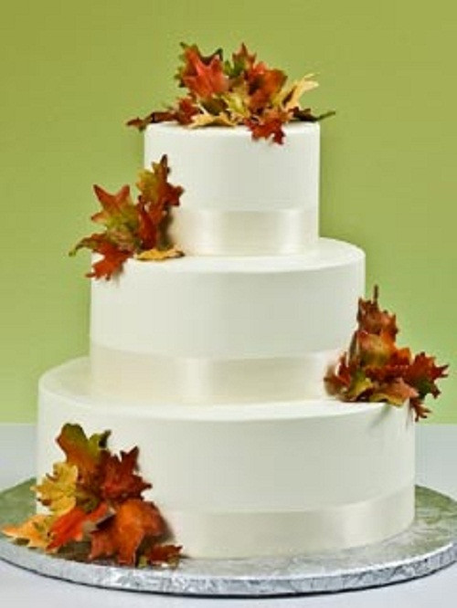 Autumnal Wedding Cakes
 fall wedding cakes simple