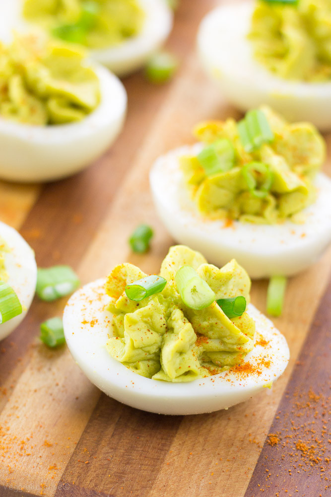 Avocado Deviled Eggs Healthy
 Healthy Deviled Eggs Avocado Horseradish VeggieBalance