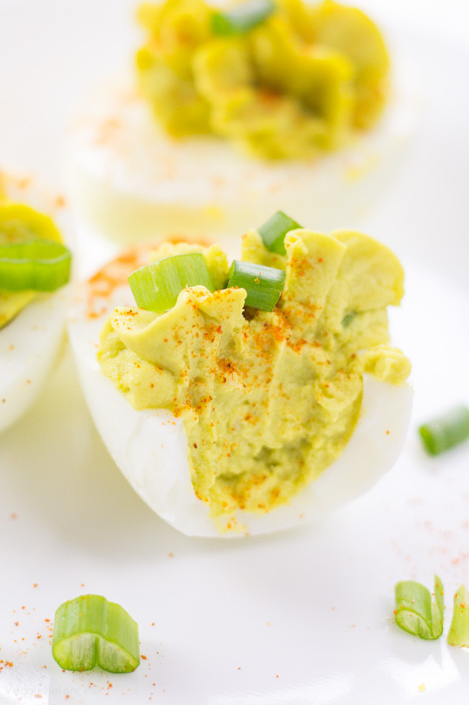 Avocado Deviled Eggs Healthy
 Healthy Deviled Eggs Avocado Horseradish VeggieBalance