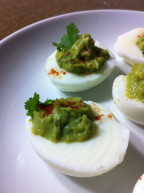 Avocado Deviled Eggs Healthy
 Paleo and Healthy Avocado Deviled Eggs Oh Snap Let s Eat