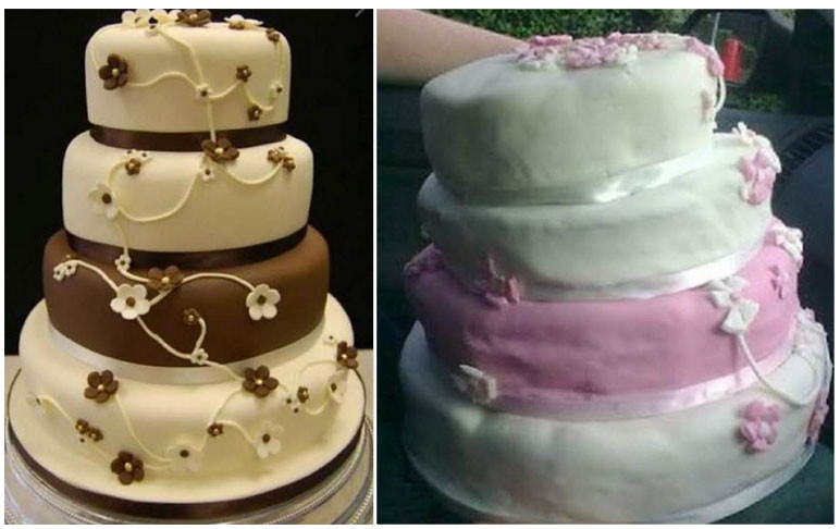 Bad Wedding Cakes
 10 Amazingly bad wedding cake FAILS that will scare any