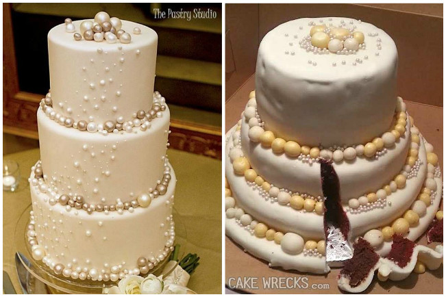 Bad Wedding Cakes
 10 Amazingly bad wedding cake FAILS that will scare any